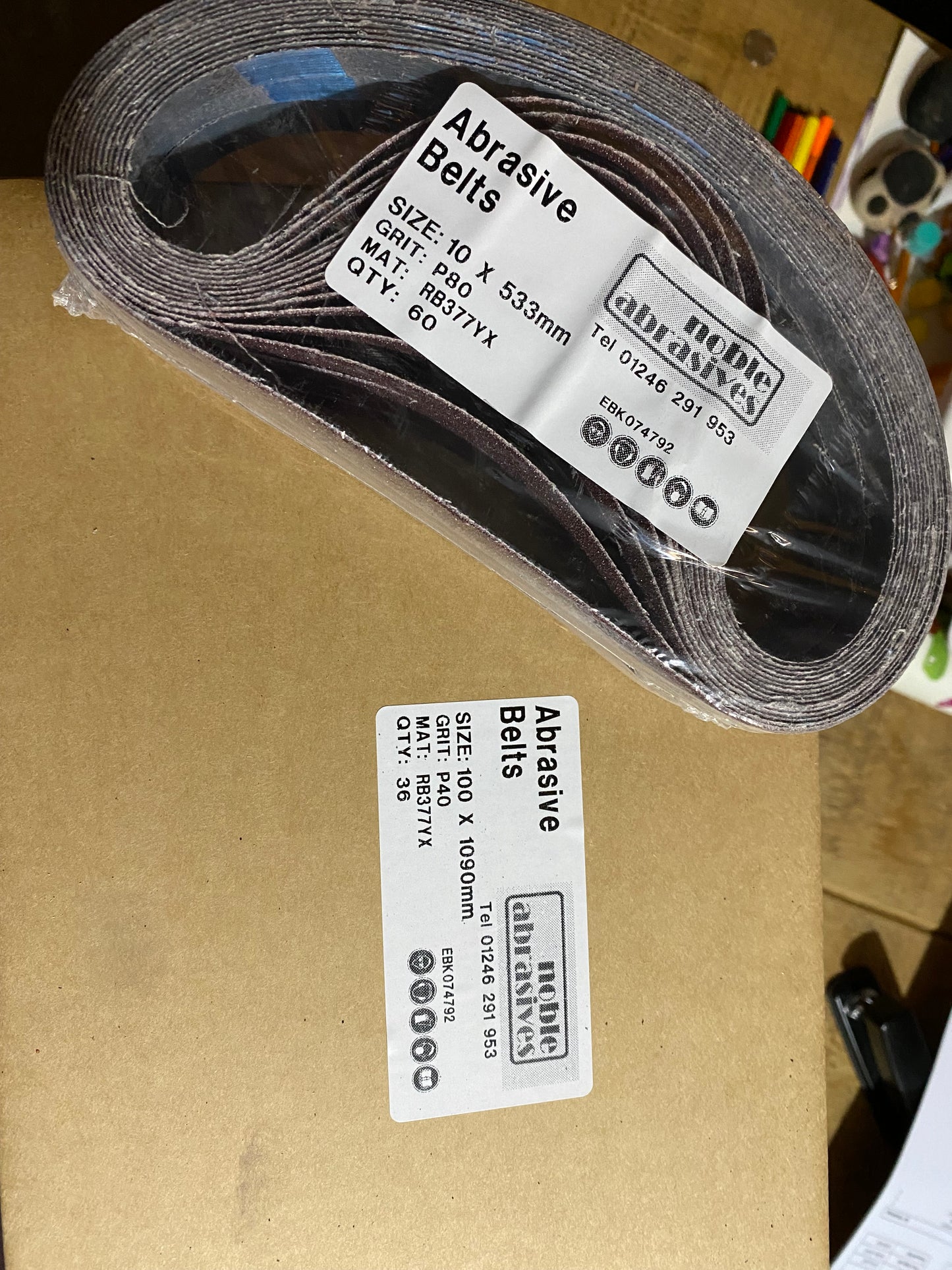 100x1090mm P40 RB377YX AO Cloth Belts (6 pcs)