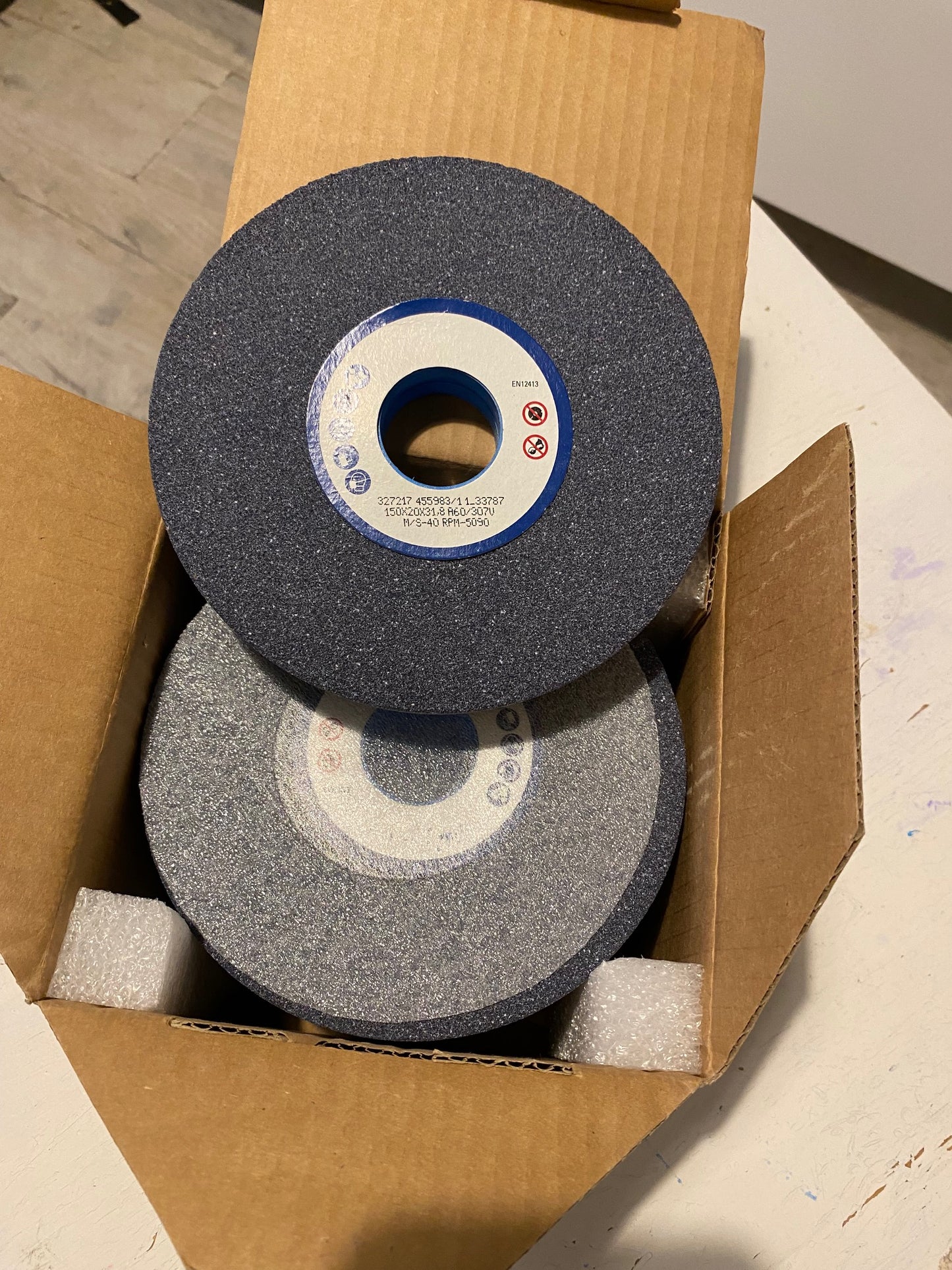150x20x31.8mm A60/307V Blue Grinding Wheel