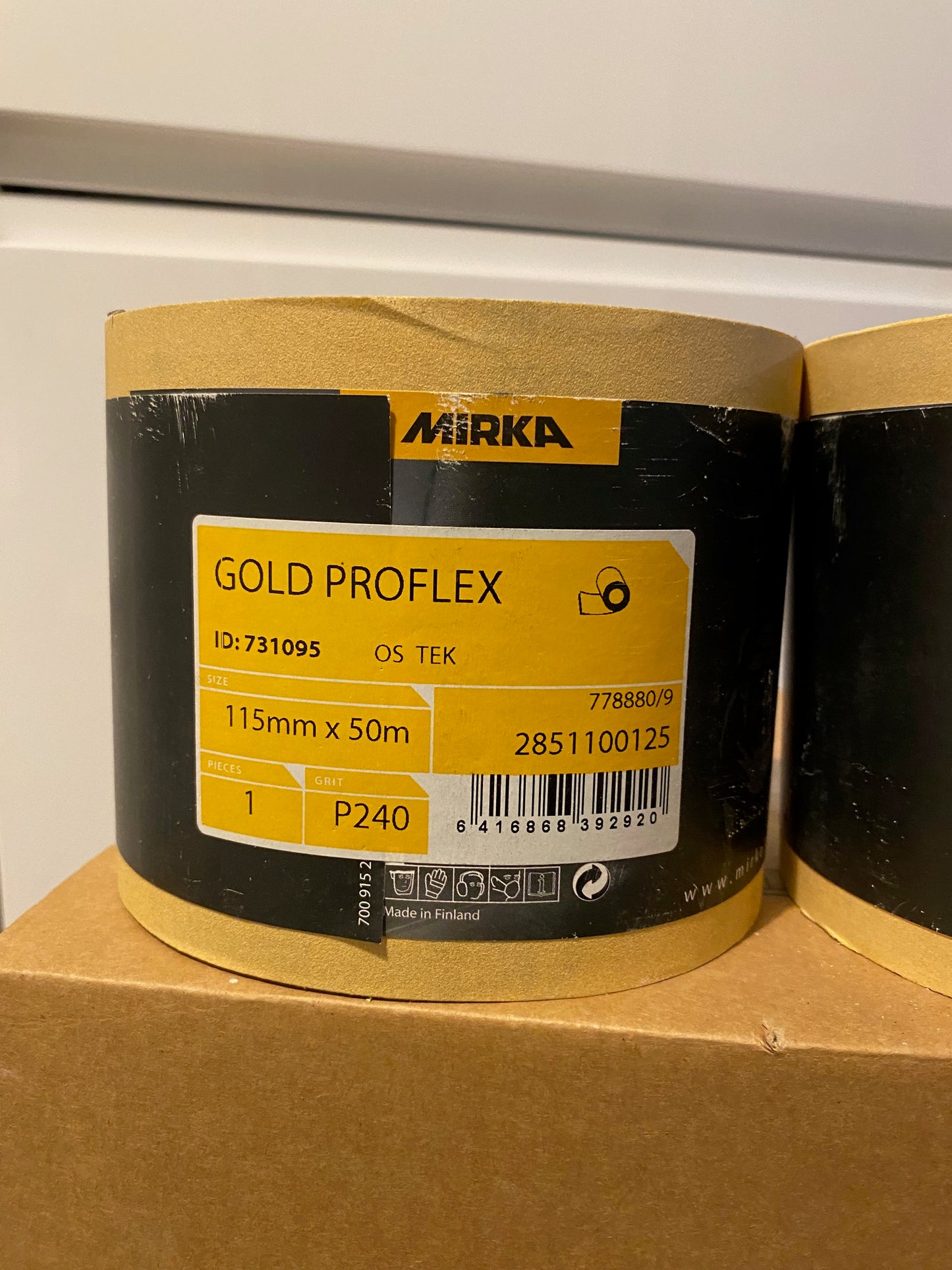 Mirka Gold Proflex Rolls 115mm x 50m P240 + P320 - Stock Clearance