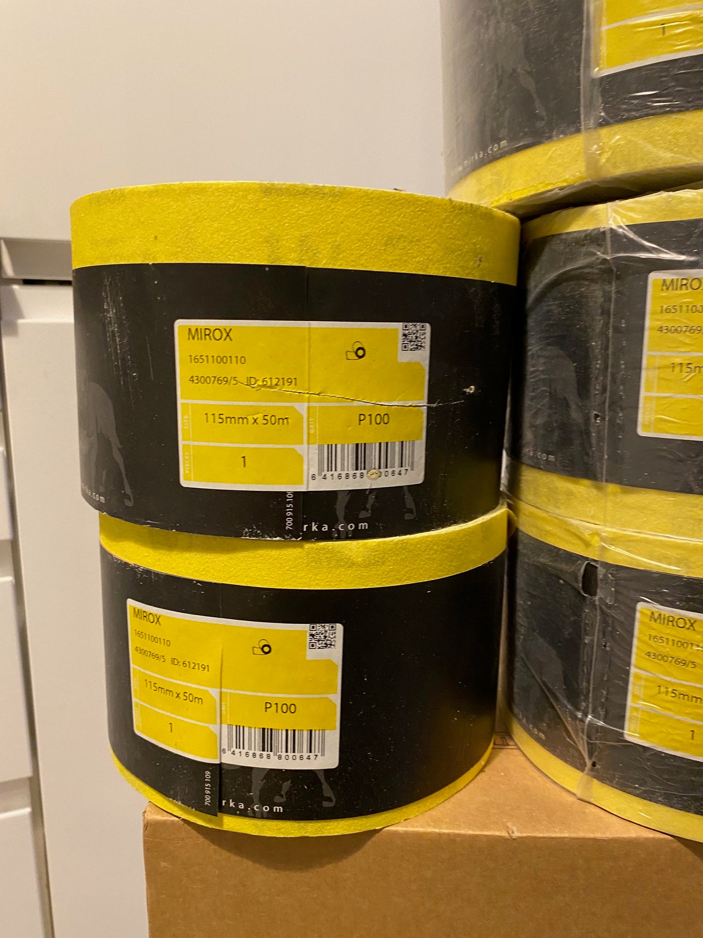 Mirka Mirox Rolls 115mm x 50m P100 x 5 - Stock Clearance