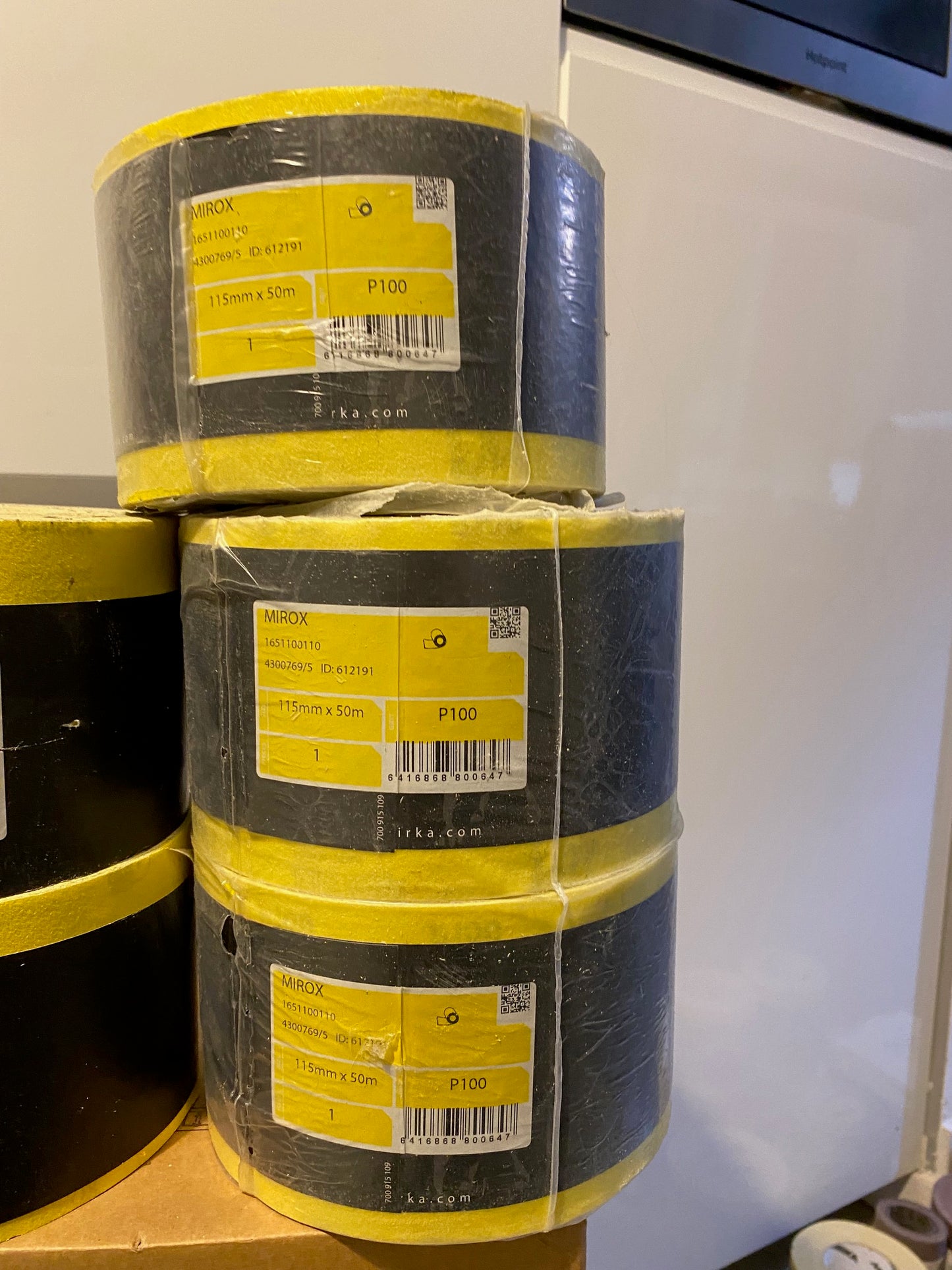 Mirka Mirox Rolls 115mm x 50m P100 x 5 - Stock Clearance