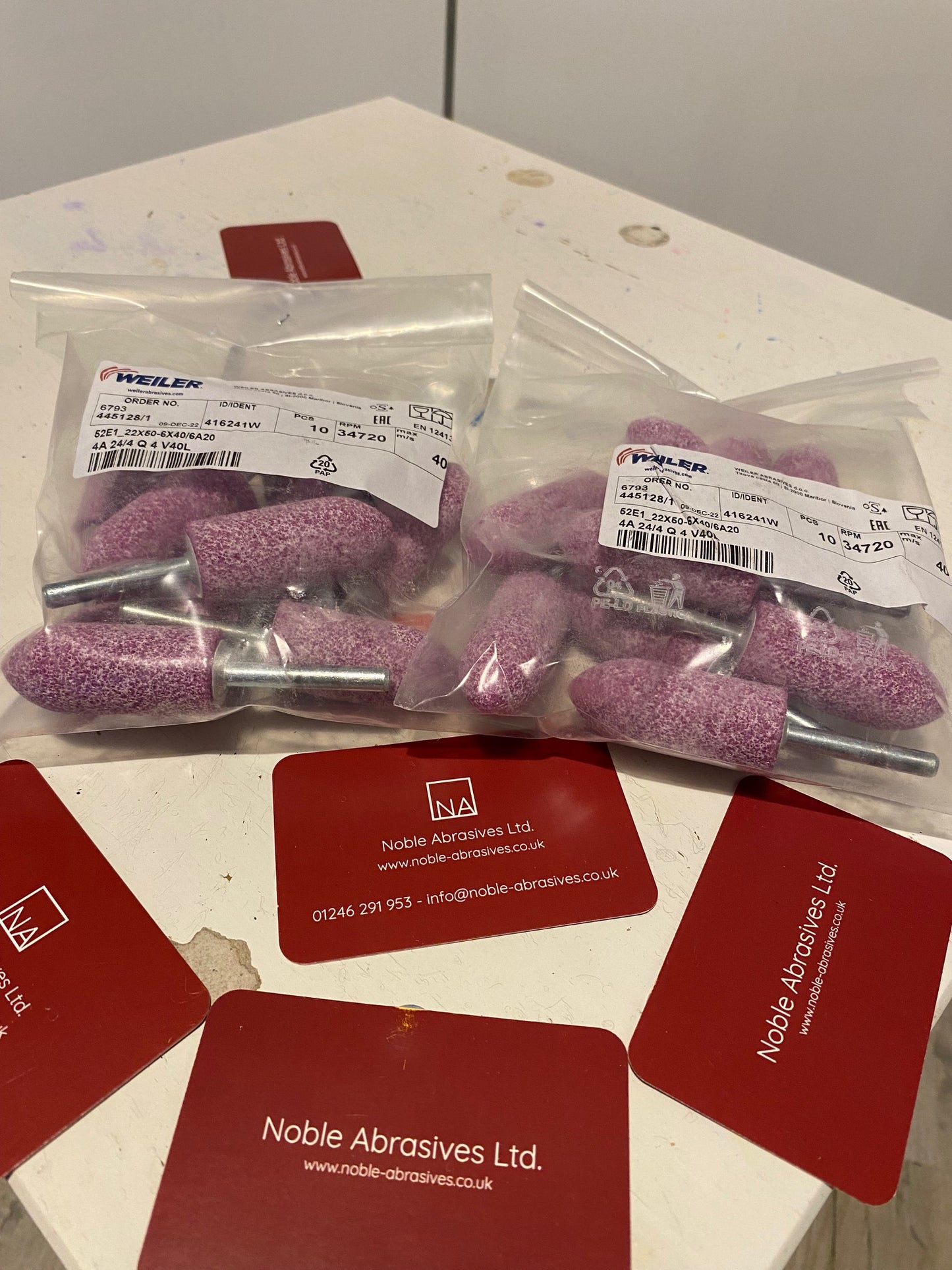 A11 Mounted Points Small Pink 6mm x 10pcs