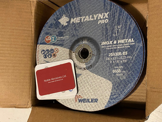 230x3.2x22 DCD Metalyxn Pro INOX Metal Cutting Discs BF