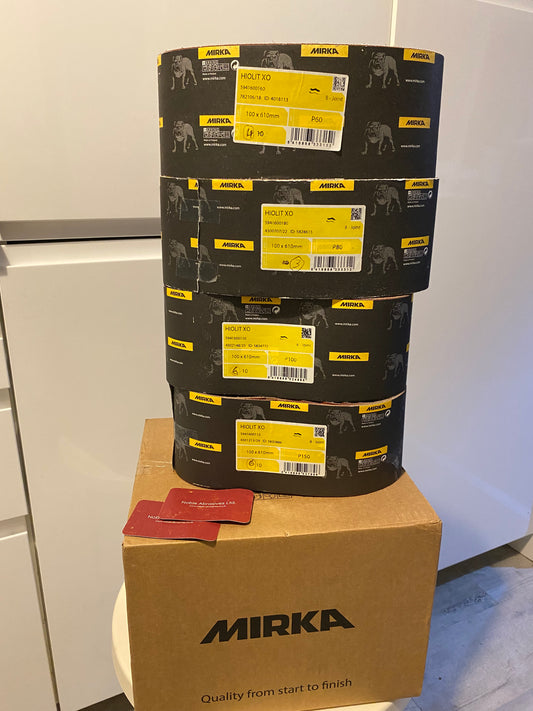 Mirka HIOLIT XO 100x610mm Sanding Belts Multi Pack