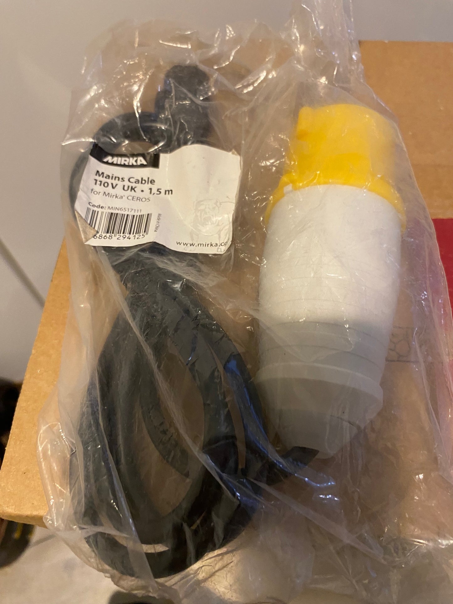 Mirka CEROS Mains Cable 110v UK - 1.5m - Stock Clearance