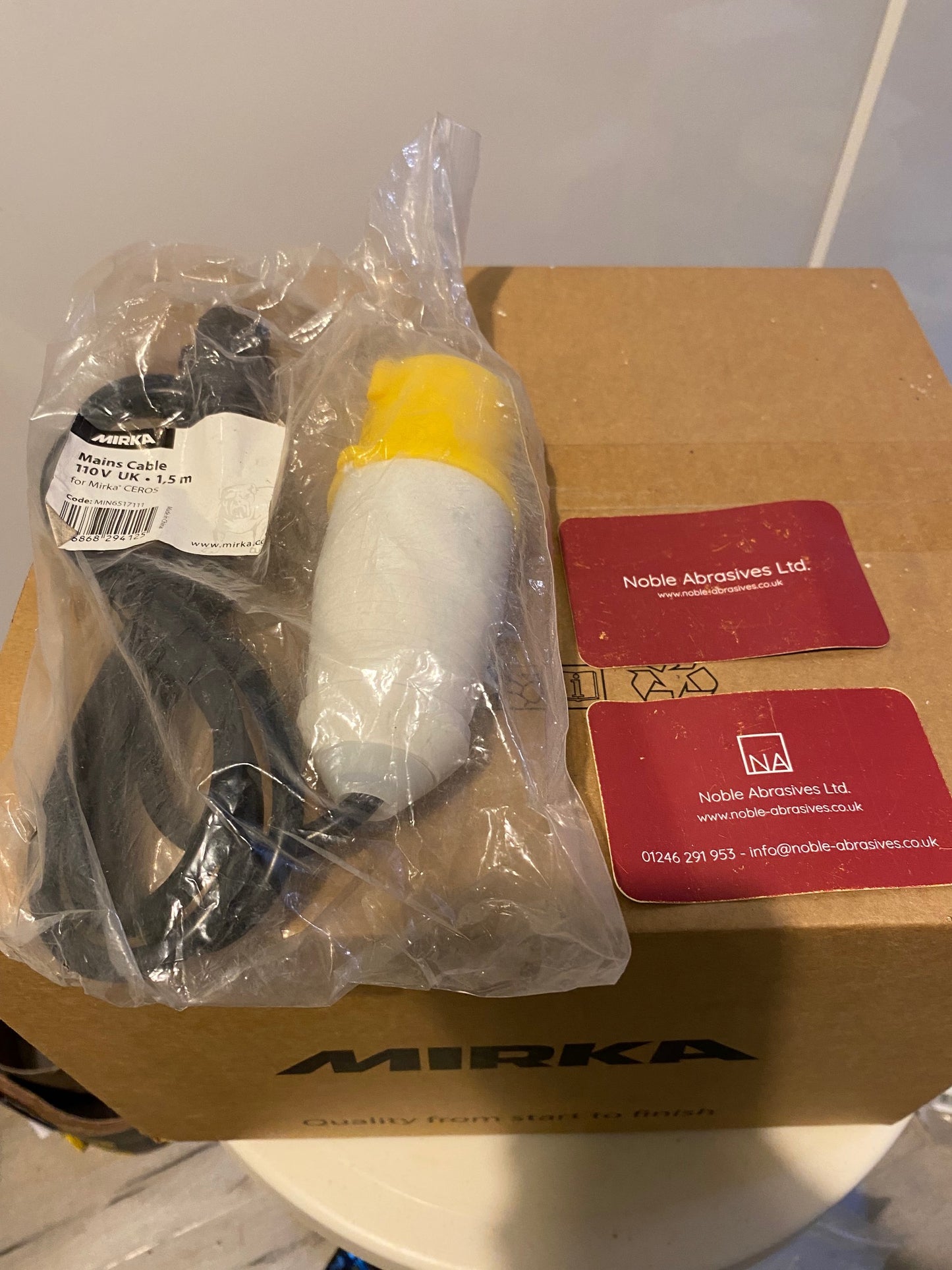 Mirka CEROS Mains Cable 110v UK - 1.5m - Stock Clearance